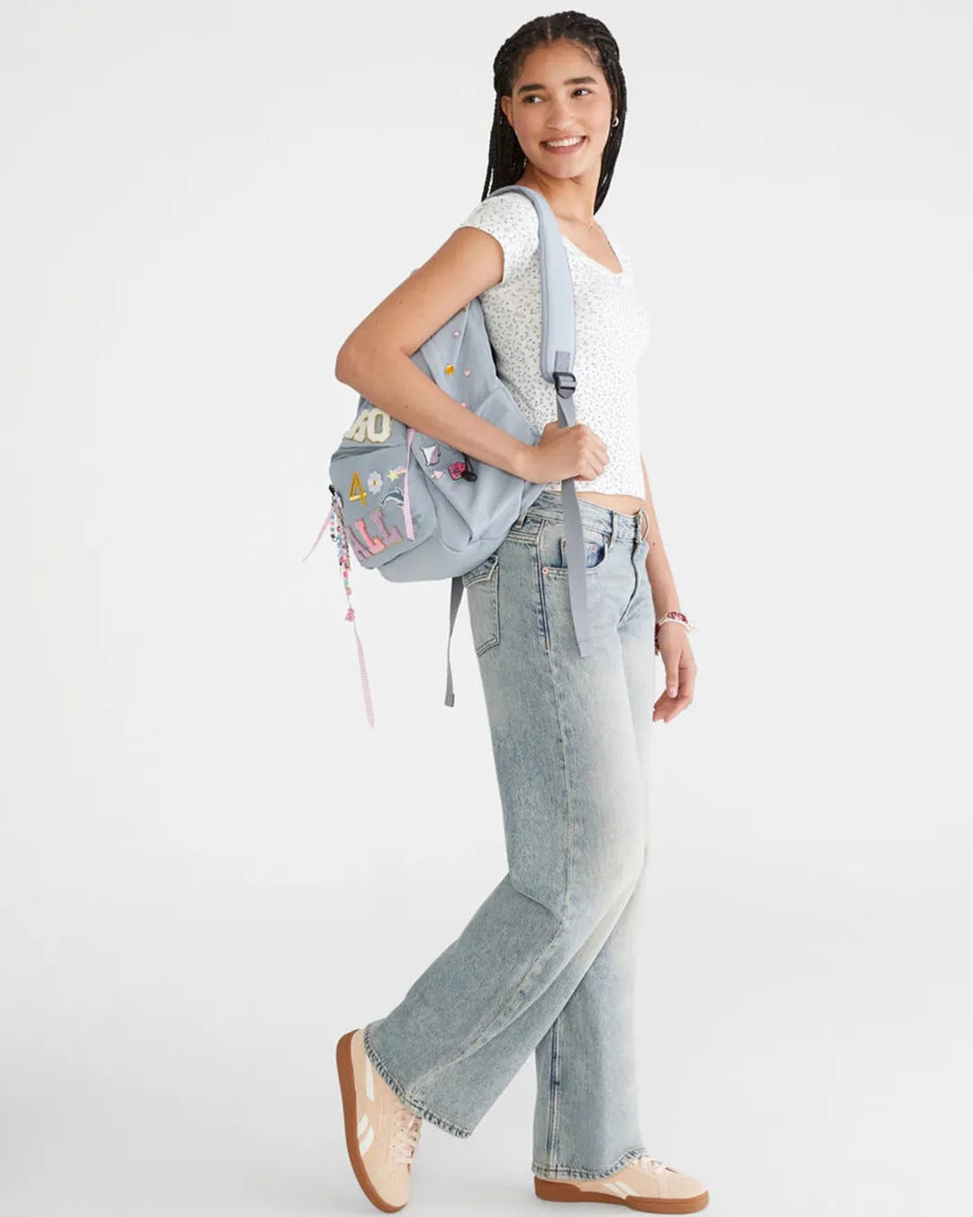 Womens Aeropostale High Rise Baggy Wide Leg Jeans