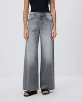 17 And CO Real Denim Grey Wide Leg Baggy Jeans
