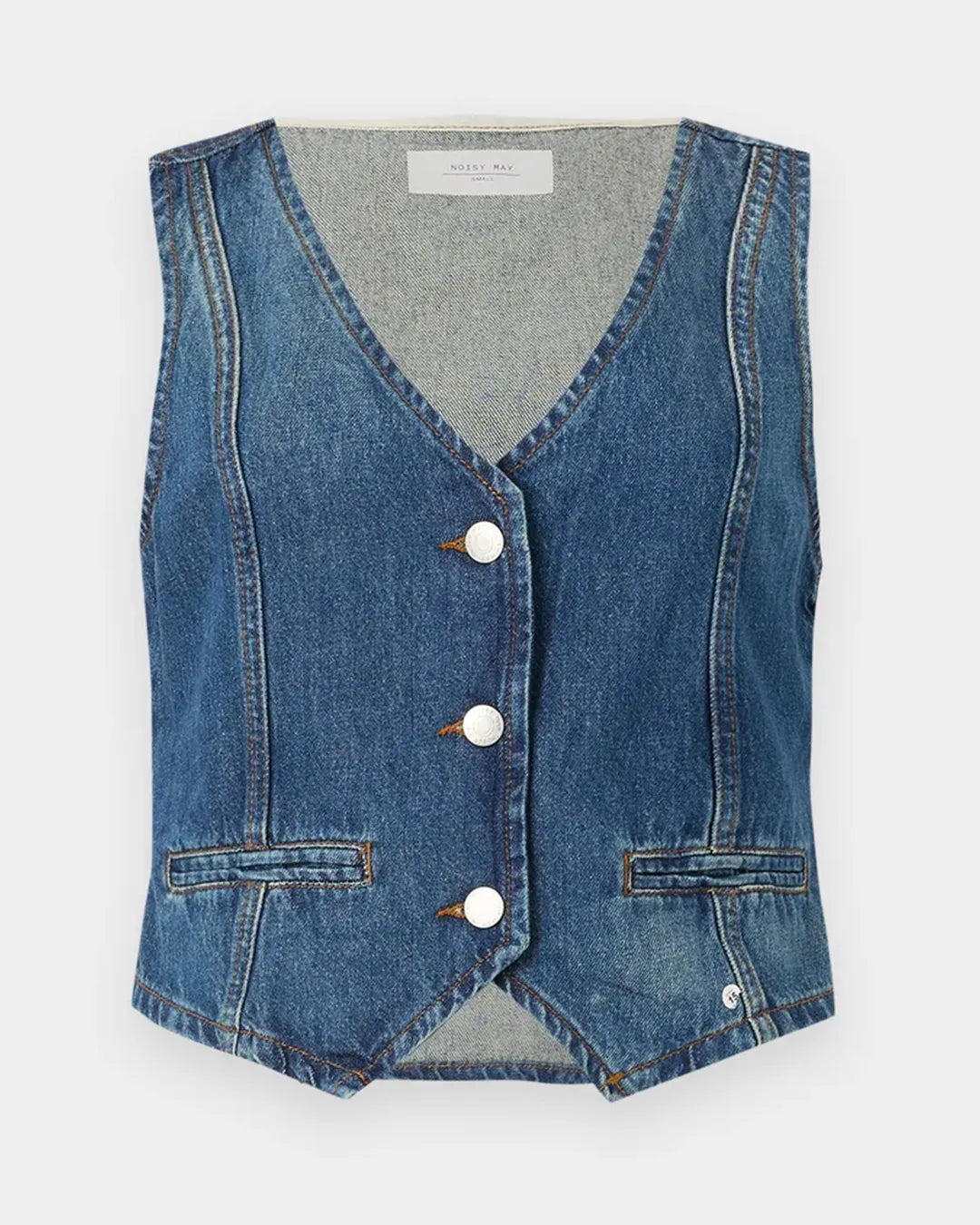 Noisy May Women's Denim Waistcoat