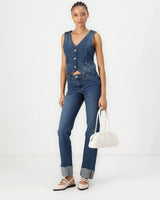 Noisy May Women's Denim Waistcoat