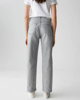 Amisu Womens LIGHT GREY STRAIGHT FIT JEANS