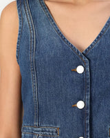 Noisy May Women's Denim Waistcoat
