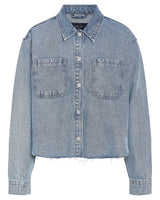 Noisy May Women's Oversized Denim Shacket