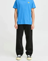 Solid Relaxed Loose Fit Straight Leg Jeans