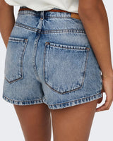 Only High Waist Regular Fit Denim Shorts