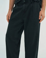 Ostin Men's Black Balloon Fit Denim Jeans