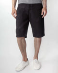 Vilnova Men's Black Denim Shorts Classic Fit