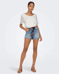 Only High Waist Regular Fit Denim Shorts