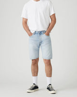 O.STIN Denim Shorts Straight Fit Sky Light Wash