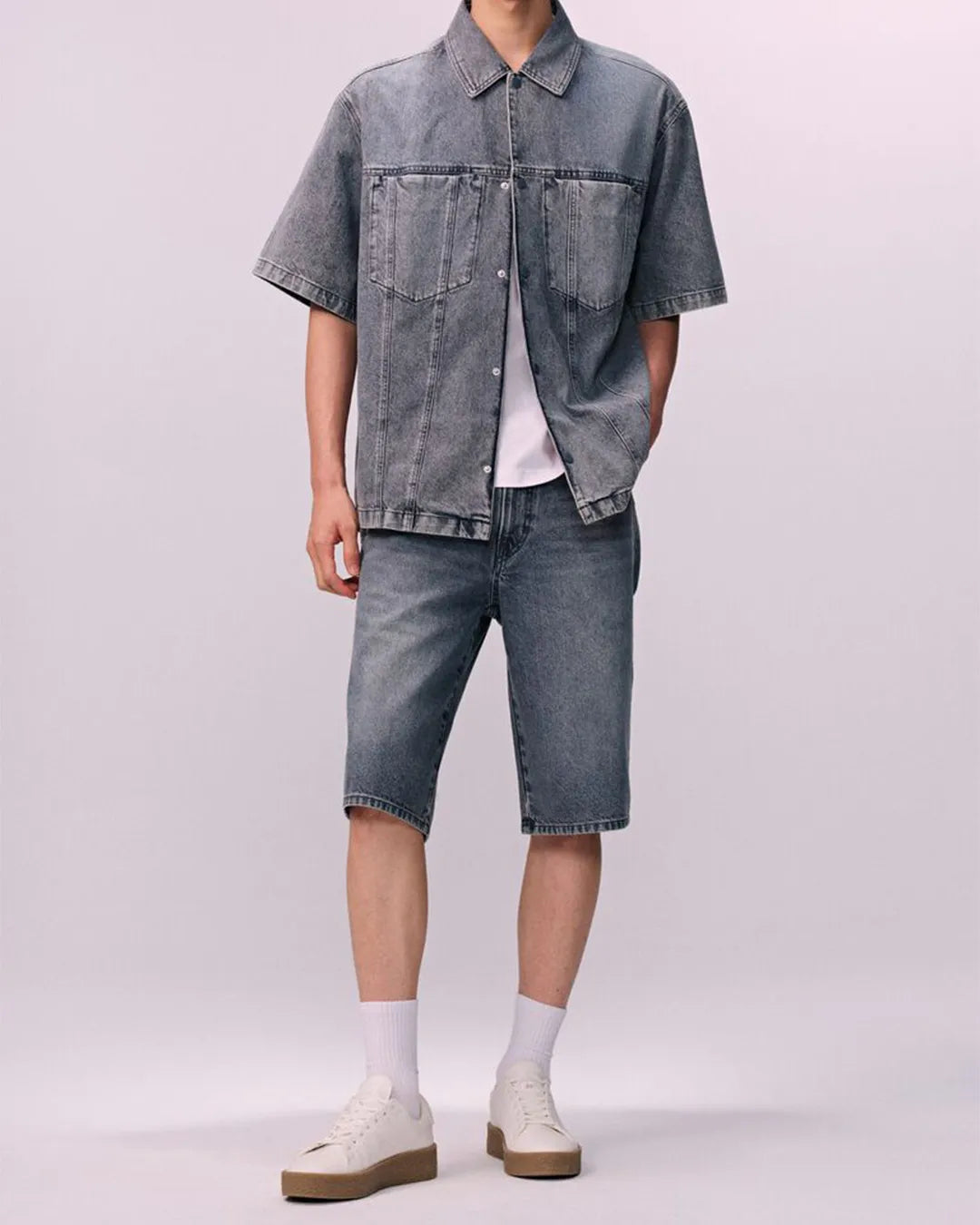 TIFFOSI Men's Regular Fit Denim Shorts