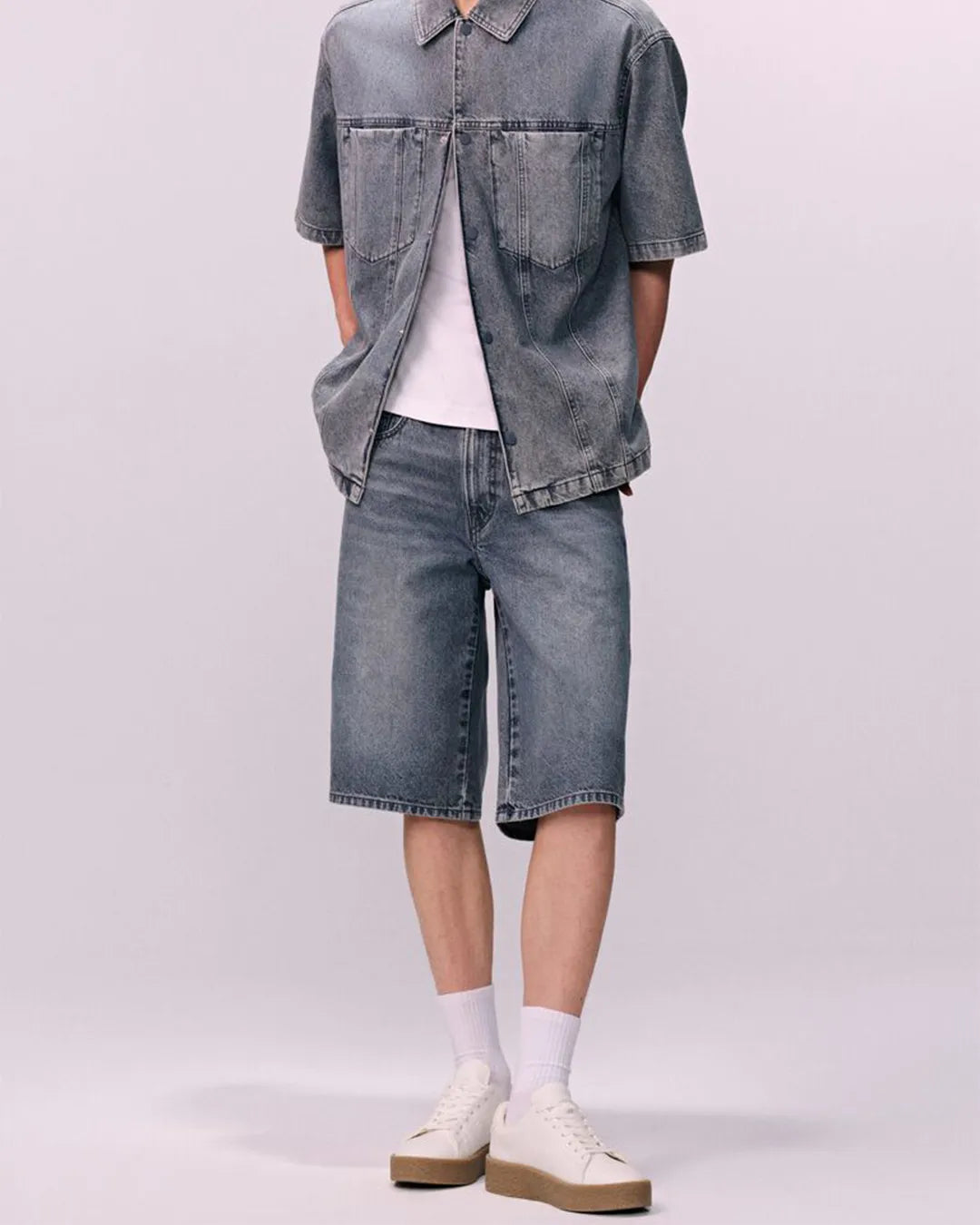 TIFFOSI Men's Regular Fit Denim Shorts