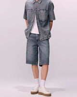 TIFFOSI Men's Regular Fit Denim Shorts