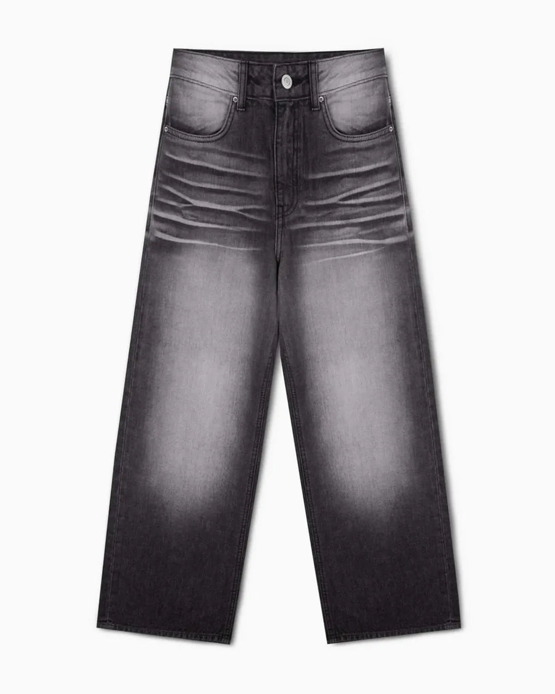 Gloria Jeans Black Spray Wide Leg Denim