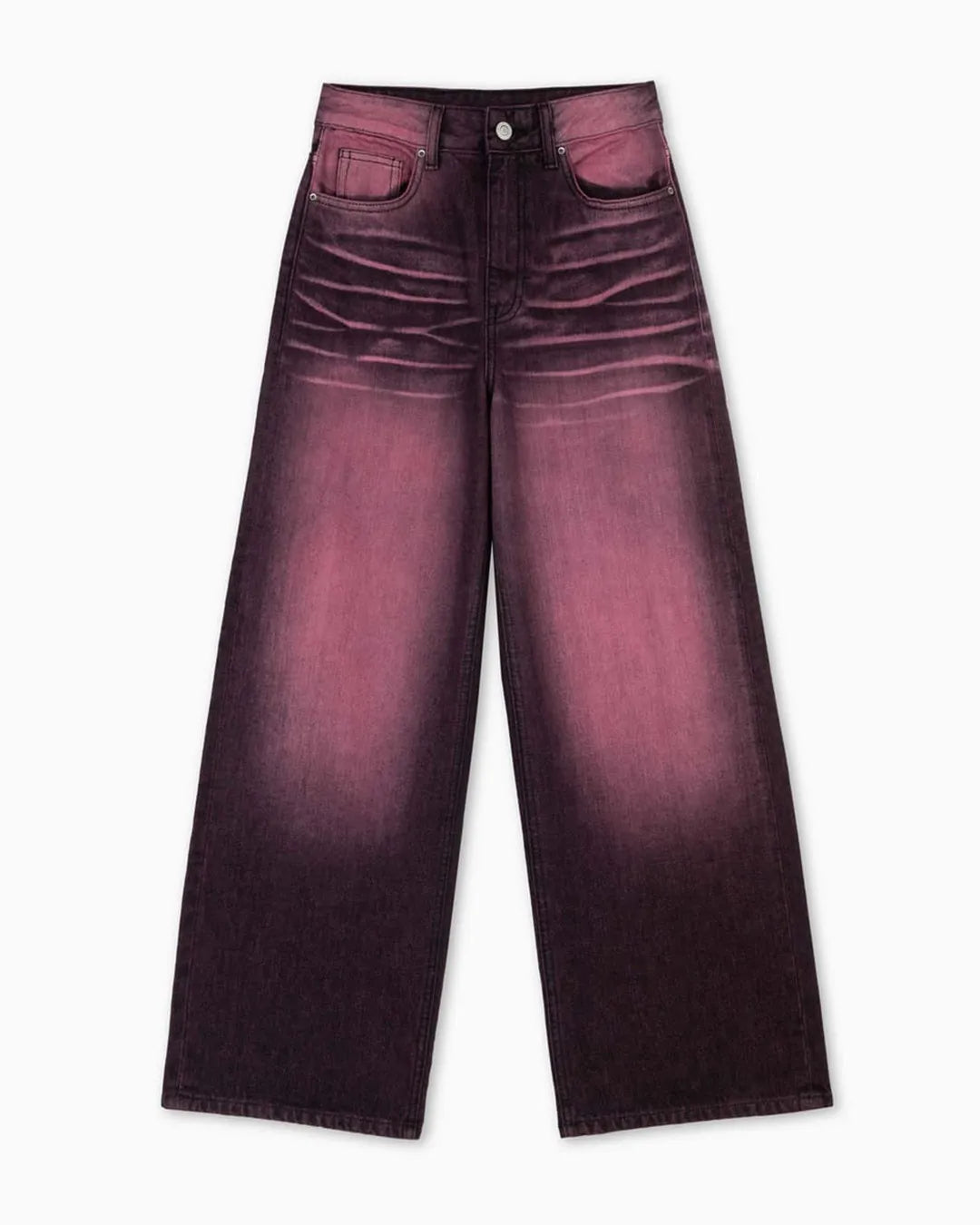 Gloria Jeans Pink Spray Wide Leg Denim