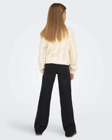 Only Girls Black Wide Leg Jeans