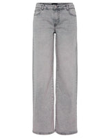 Pieces Wide Leg Light Grey Denim Jeans