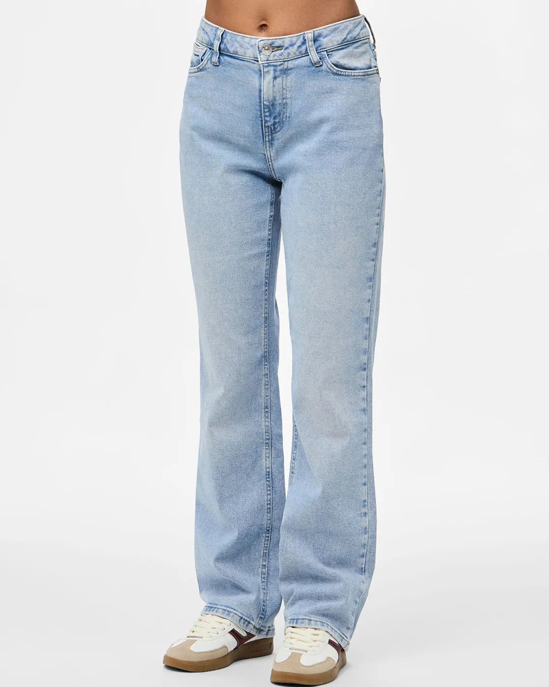 Pieces Straight Fit Jeans Light Blue