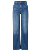 Pieces Wide Leg Medium Blue Jeans