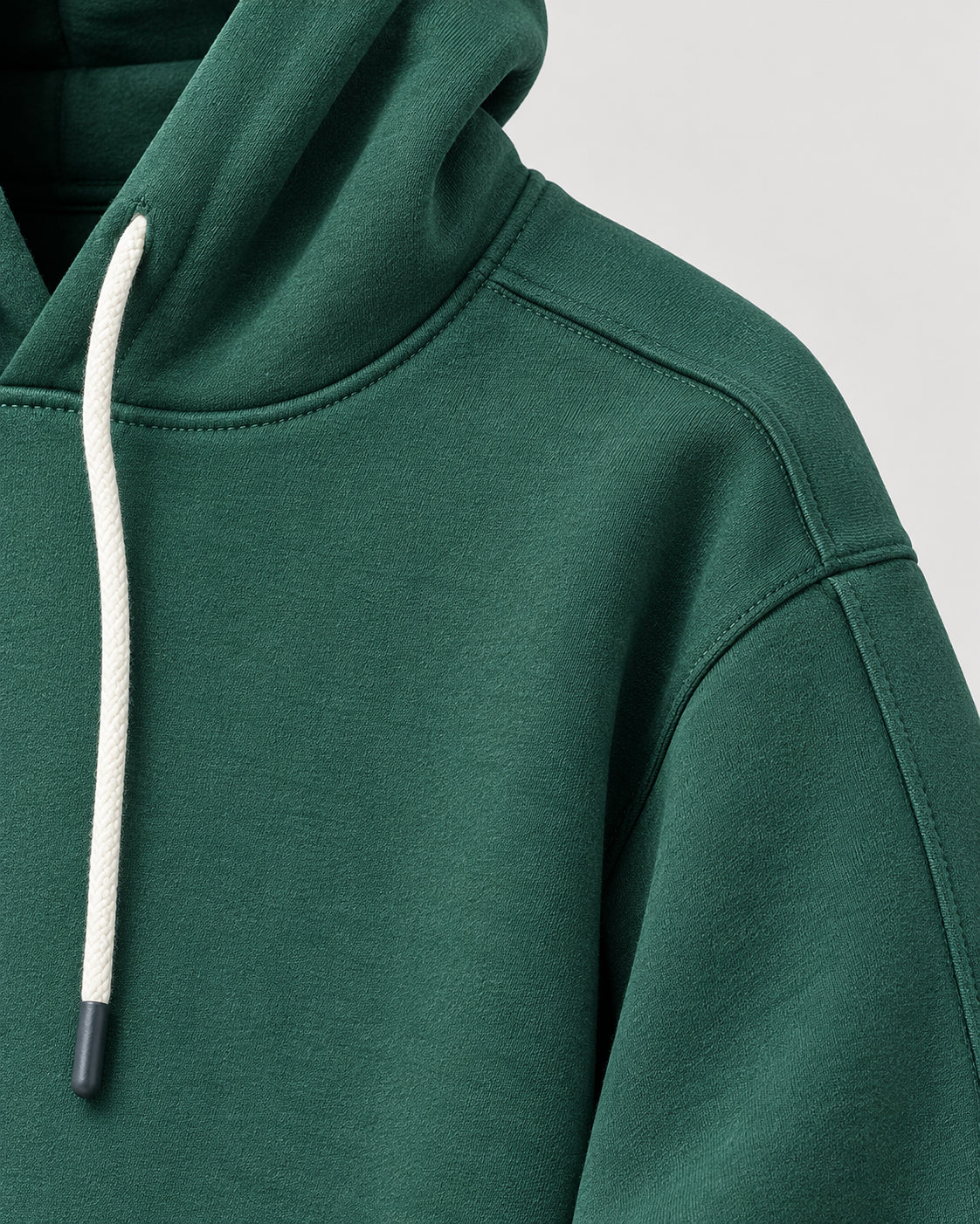 Pine Green Panel Hoodie