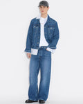 Pull&Bear Unisex Baggy Fit Jeans Classic Dark Blue