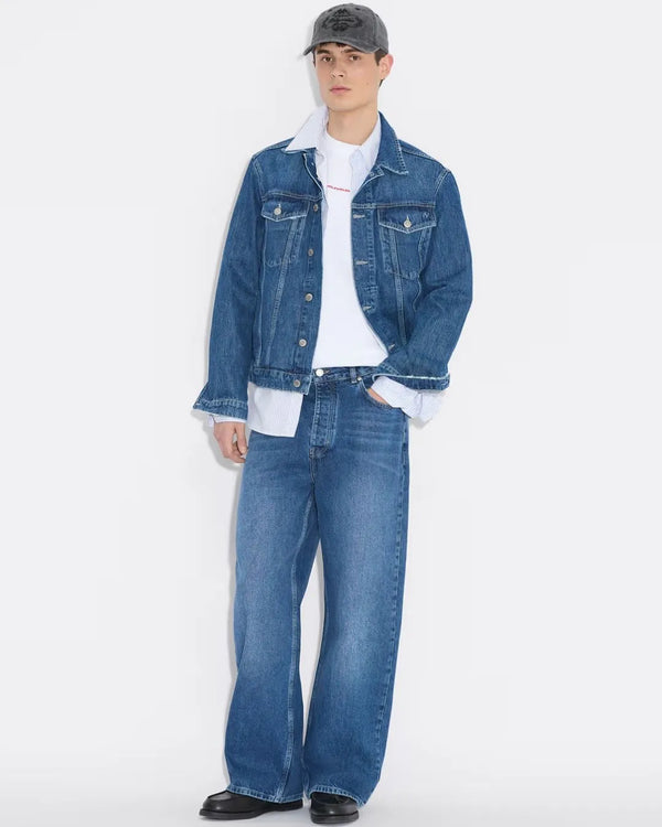 Pull&Bear Unisex Baggy Fit Jeans Classic Dark Blue