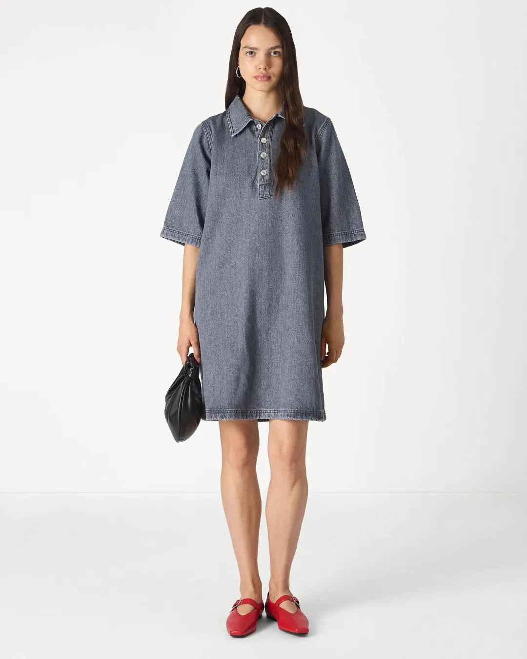 Urban Ash Denim Mini Dress Modern Casual Summer Outfit for Women