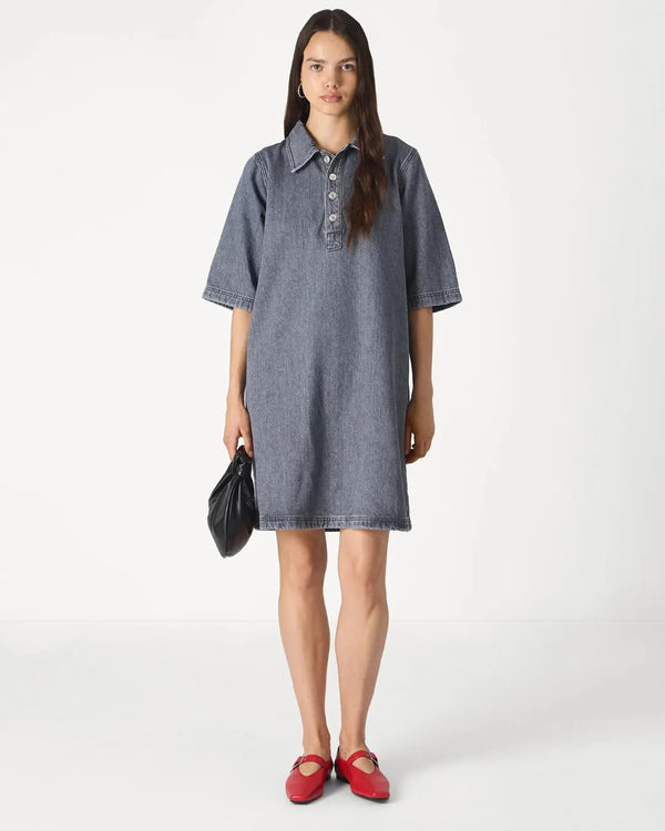 Urban Ash Denim Mini Dress Modern Casual Summer Outfit for Women