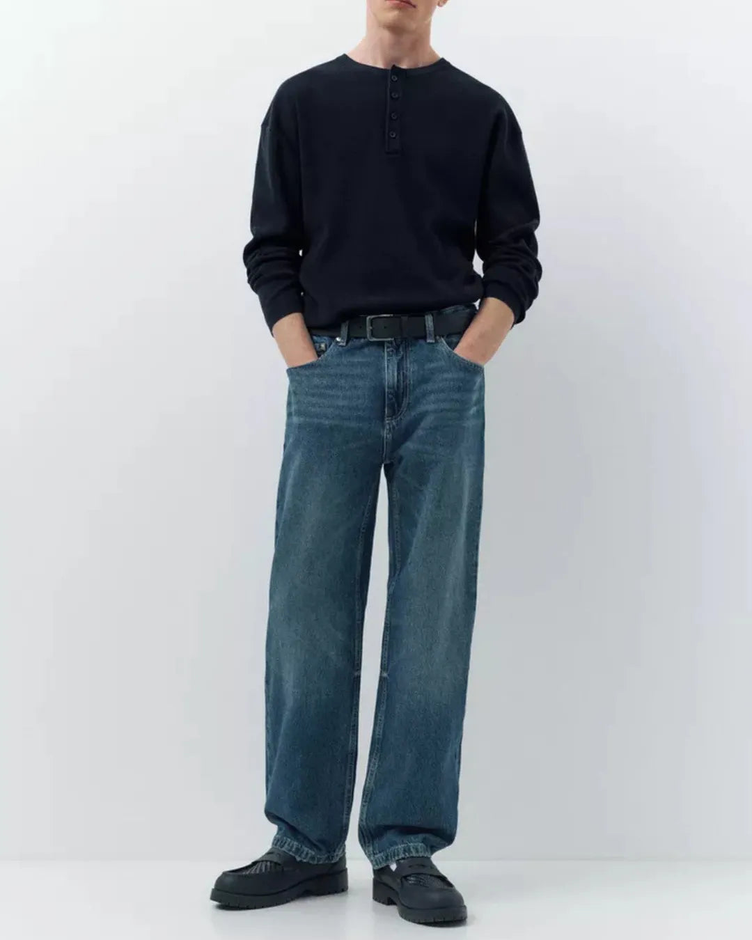 Pull&Bear Unisex Baggy Fit Green Cast
