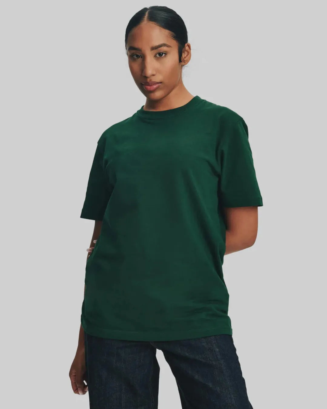 Classic Green Crew Neck T Shirt Stwd Regular Fit
