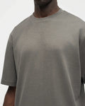 Dark Taupe Grey Wash Blank Tee STWD Pull&Bear Down Shoulder