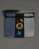 TLD Three Tone Denim Laptop Bag For Daily Travel Use