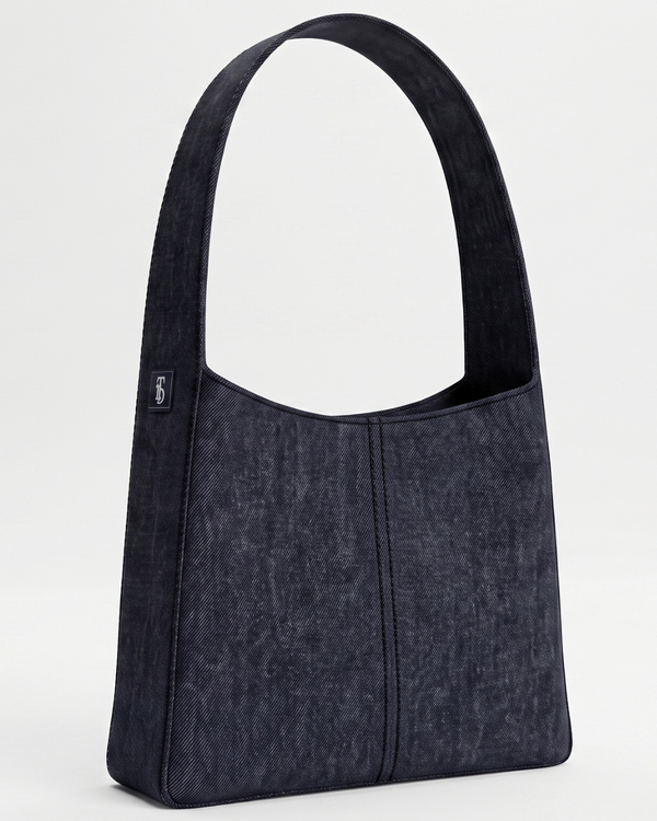 TLD Aesthetic Upcycled Raw Denim Hobo Bag for Women