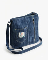 Reworked Denim Crossbody Bag With Dual Pocket Design By TLD