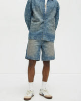 Novamen Men's printed Relaxed Fit Denim Short