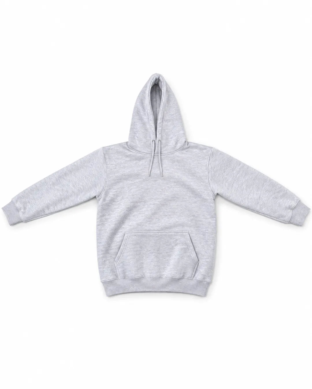 Men Light Grey Pullover Hoodie