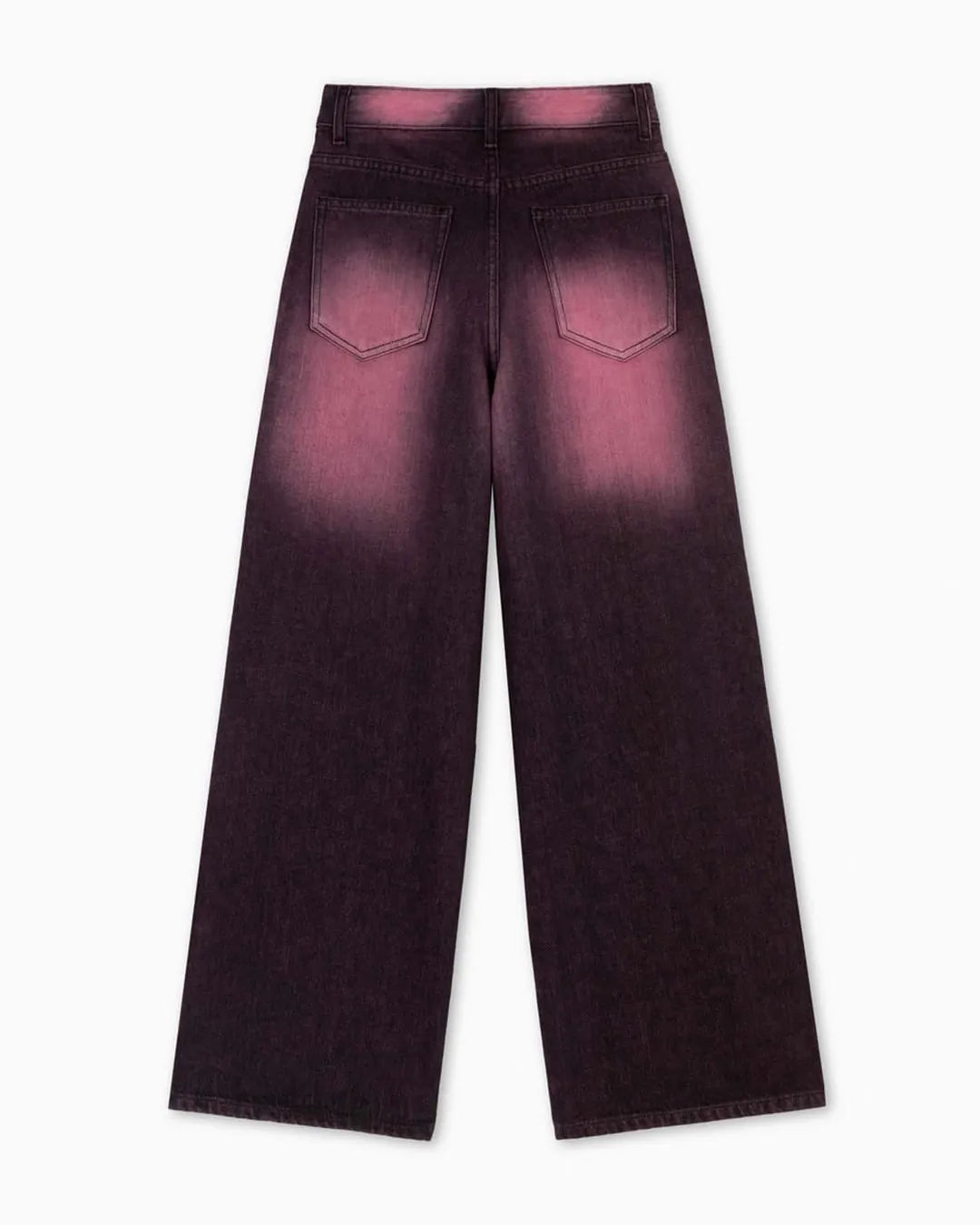 Gloria Jeans Pink Spray Wide Leg Denim