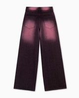 Gloria Jeans Pink Spray Wide Leg Denim