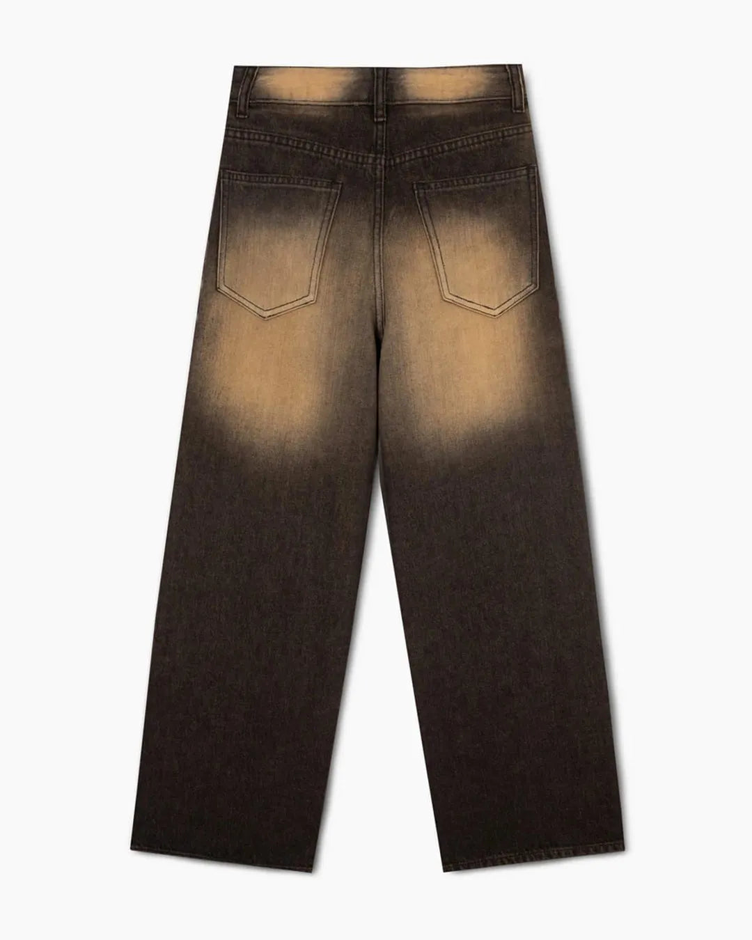 Gloria Jeans Brown Spray Wide Leg Denim