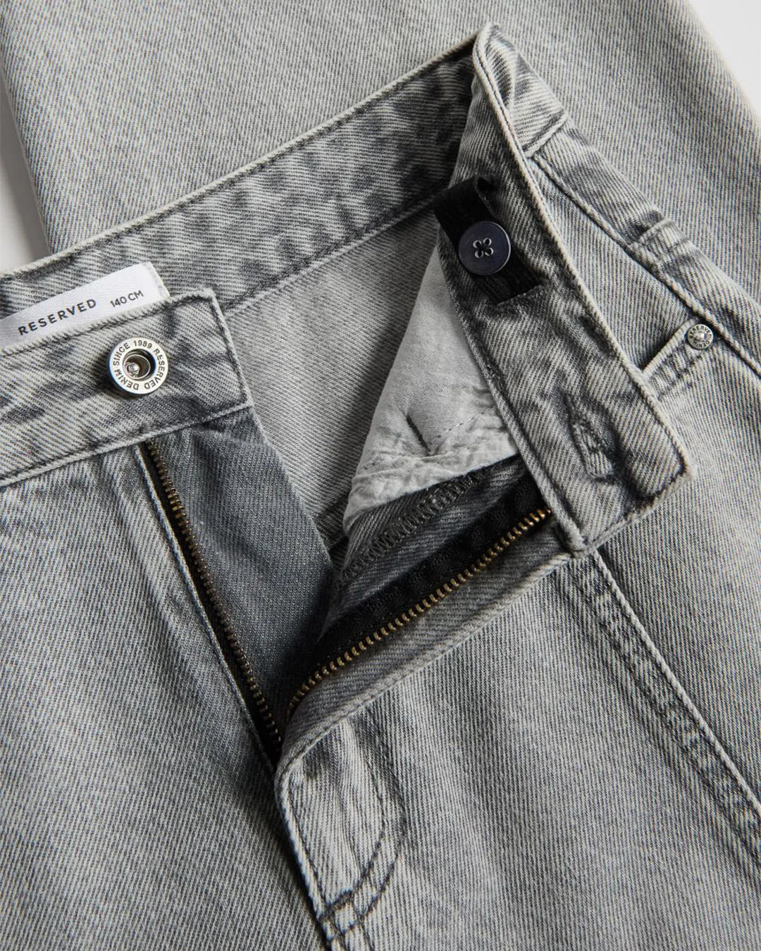 Reserved Boys Light Grey Baggy Fit Jeans