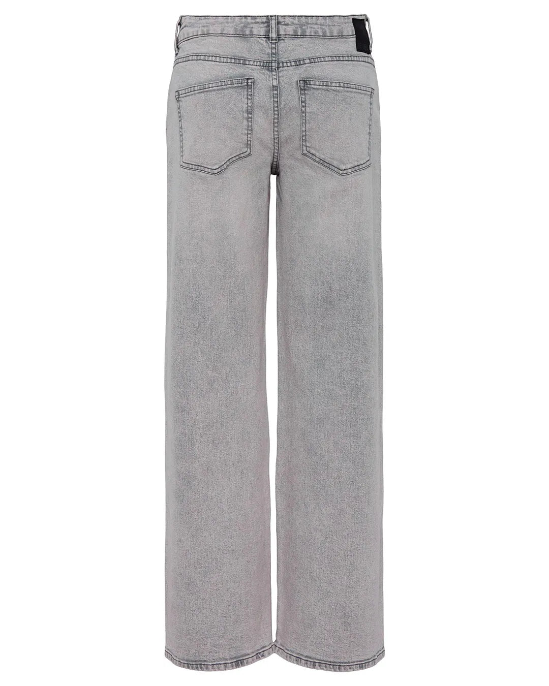 Pieces Wide Leg Light Grey Denim Jeans