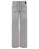 Pieces Wide Leg Light Grey Denim Jeans
