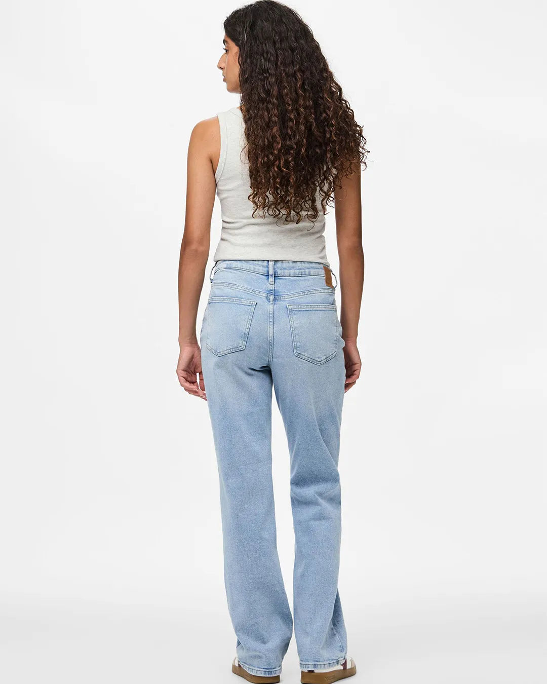 Pieces Straight Fit Jeans Light Blue
