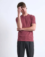 Burgundy Red tee stwd Pull&Bear Regular Fit