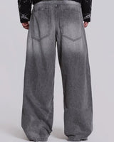 Pull&Bear Unisex Baggy Fit Jeans Faded Grey