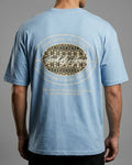 Jack&Jones Ice Blue Oversized Drop Shoulder Graphic Tee