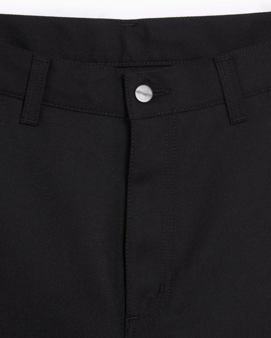 Unisex Relaxed Loose Fit Cross Pocket Jeans Jet Black