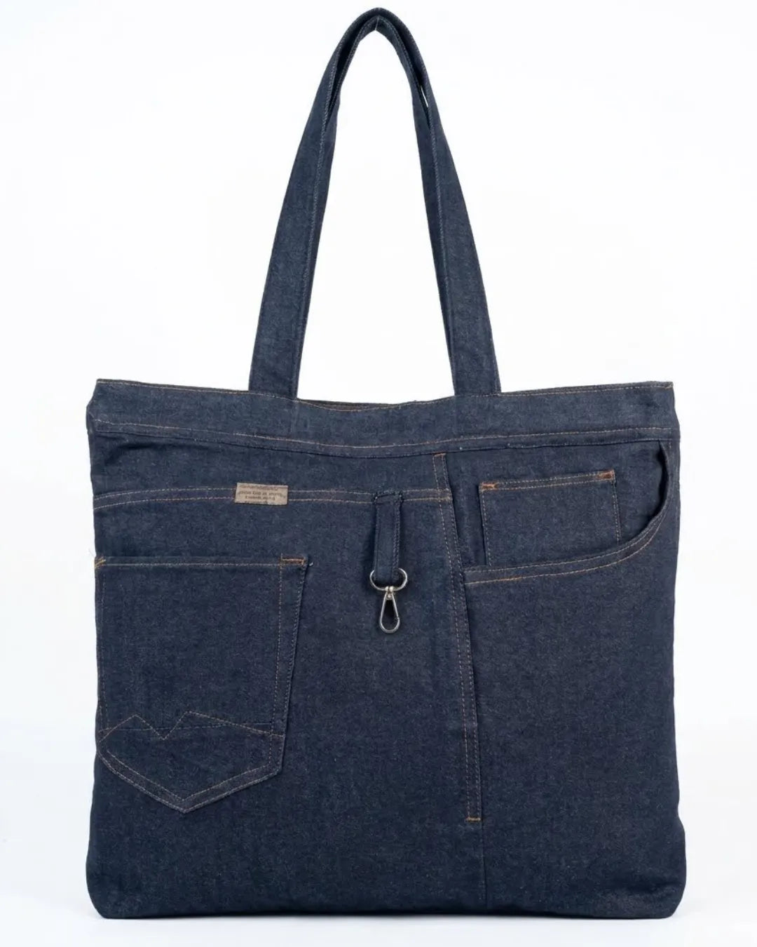 Casual Denim Tote Bag for Women & Men | Stylish Jeans Shoulder Bag