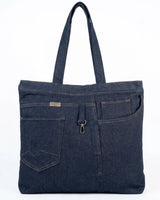 Casual Denim Tote Bag for Women & Men | Stylish Jeans Shoulder Bag