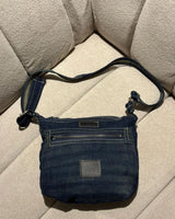 Lost Revival Indigo Patch Denim Crossbody Bag