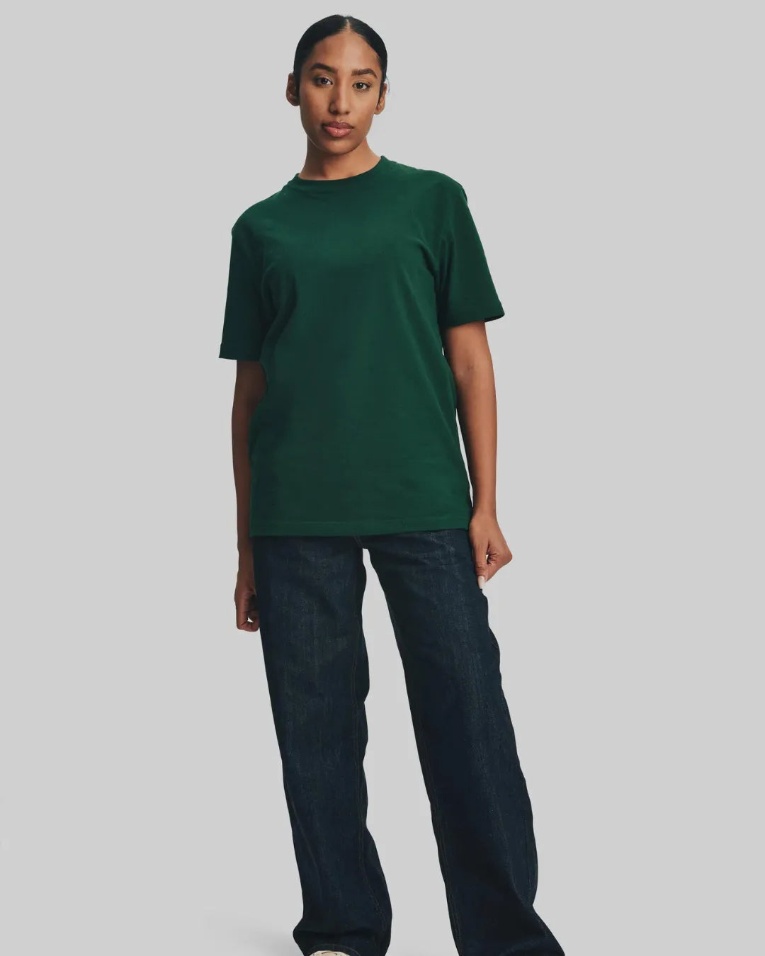Classic Green Crew Neck T Shirt Stwd Regular Fit